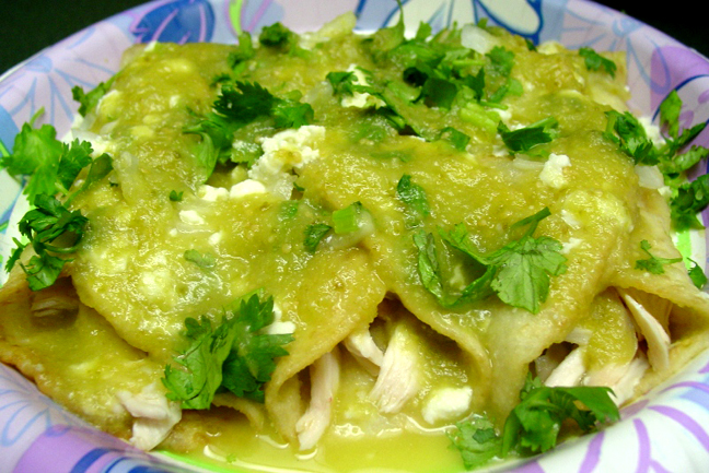 Cheese Enchiladas Verde Cheese Enchiladas Verde picture